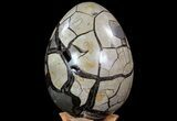 Septarian Dragon Egg Geode - Crystal Filled #71845-3